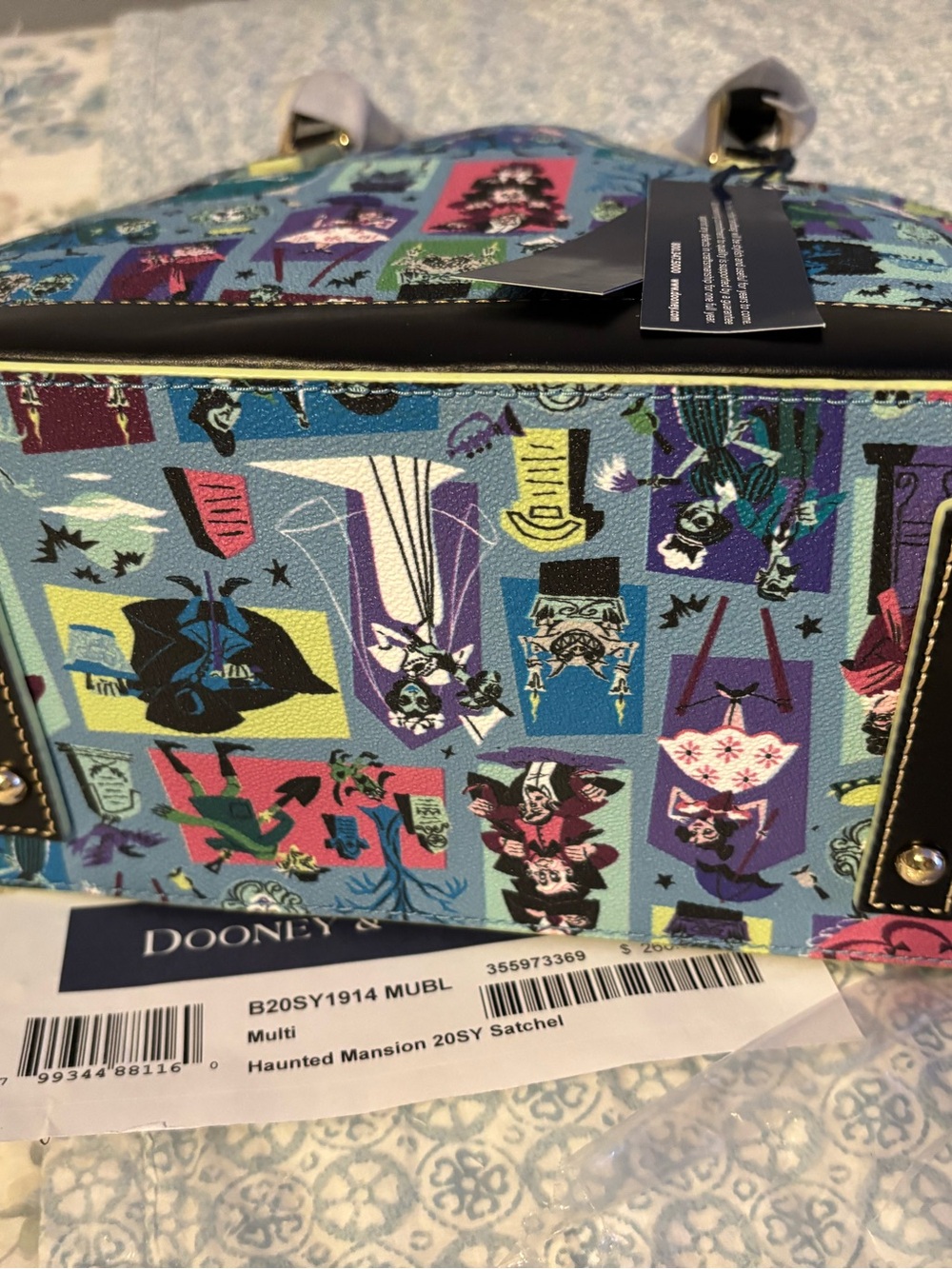 NWT Disney Dooney & Bourke 2020 Haunted Mansion Zip Satchel Style B20SY19 - Picture 3 of 7